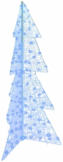 vidaXL Weihnachtsbaum mit 160 LEDs Blau 150 cm Acryl 42019208