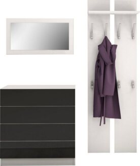 borchardt Möbel Garderoben-Set Vaasa 3, (Set, 3-St), mit Push to Open-Funktion