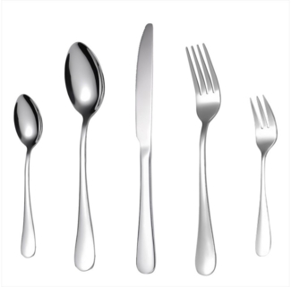 KingLux Besteck-Set 30tlg. Essbesteck Messer Gabel Löffel Set Spülmaschinenfest (30-tlg), 6 Personen, Edelstahl