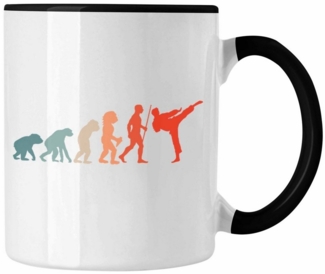 Trendation Tasse Karate-Tasse Geschenk Kampfsport-Fans Jiu Jitsu Geschenkidee Evolution