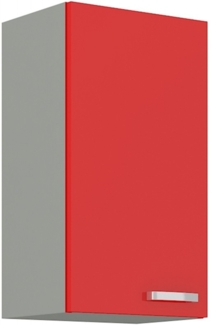 Küchen Hängeschrank 45 Glanz Rot Grau Küchenzeile Küchenblock Küche Rose Bianca