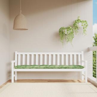 vidaXL Gartenbank-Auflage Blattmuster 200x50x7 cm Stoff 361656