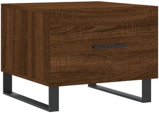Couchtisch, Sofatisch Braun Eichen-Optik 50x50x40 cm Holzwerkstoff