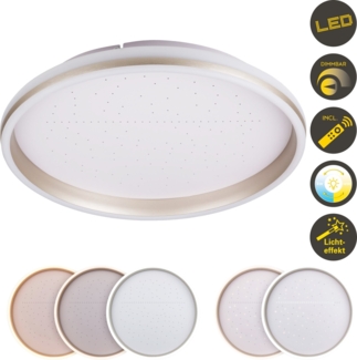 Light & More LED Deckenlampe Meteor 32W weiß-chrom warmweiß-kaltweiß