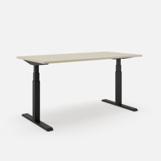 SLS 470 PRO Schreibtisch - 160 , Eiche , Schwarz