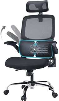 ACMELIFE Bürostuhl Ergonomisch Lendenwirbelstütze Rückenlehne Lordosestütze