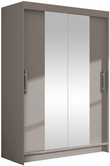 Kleiderschrank Miami II, ohne Beleuchtung, Farbe: Cashmere / Spiegel