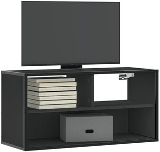 vidaXL TV-Schrank Schwarz 80x31x39,5 cm Holzwerkstoff und Metall 848924