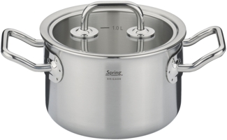Kochtopf mit Glasdeckel BRIGADE BASIC 14 cm