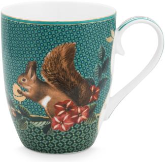 PIP STUDIO Winter Wonderland Squirrel Green Henkelbecher 350ml