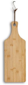 ZELLER 25192 Schneide-/ Servierbrett mit Griff, Bambus, ca. 44,5 x 16 x 1,2 cm