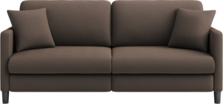 OUNUO Sofa 2-Sitzer Modernes Polstersofa Couch mit 2 Zierkissen 195cm Sofa