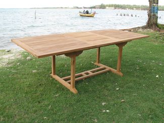Teak Tisch Gartentisch Garten ausziehbar Esstisch Holztisch rechteckig 240/180cm