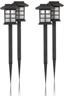 Solar Laterne Schwarz 38 cm 2er - 8er