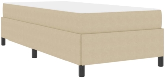 vidaXL Bettgestell Hellgrün-Grau 90 x 190 cm Cordstoff 3399099