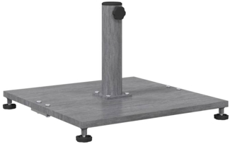 vidaXL Sonnenschirmständer Dunkelgraue Holzoptik 45 x 45 x 31 cm 42009945