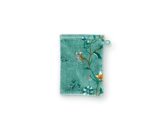 PiP Studio Waschhandschuh Les Fleurs Waschhandschuh green 16x22cm (1 Stück), nicht bekannt (217825)