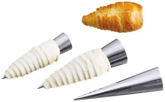 Contacto Springform, Schillerlockenform aus Edelstahl 6er Set