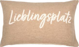 pad Kissenhülle Snug Lieblingsplatz taupe (35x60cm) 11398-C50-3560