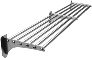 LACOR Rohrregal aus Edelstahl, Silber, 250x1200 mm