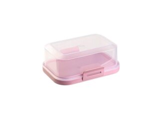 Engelland Butterdose Stapelbare Butter-/Käsedose, Kunststoff, (Vorteils-Set, 1-tlg, mit sicherem Klickverschluss), stapelbar, platzsparend, Ordnung im Kühlschrank, BPA-Frei, Mehrzweck