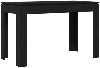 vidaXL Esstisch Schwarze Eiche 120x60x76 cm Holzwerkstoff 862451