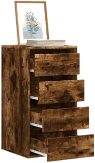 vidaXL Kommode Räuchereiche 40x41x76 cm Holzwerkstoff 852865