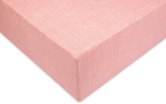 ZO HOME Spannbettlaken Lino, Renforcé, Gummizug: rundum, (1 Stück), Laken aus 100% Baumwolle, Leinen Optik, Print, Betttuch ab 90x200