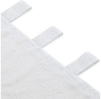 texpot Vorhang Vorhang Voile Crash halbtransparent Schlaufen (1 St), Schlaufen, halbtransparent