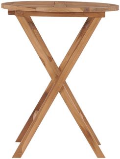 vidaXL Gartentisch Klappbar 60 cm Massivholz Teak 48993