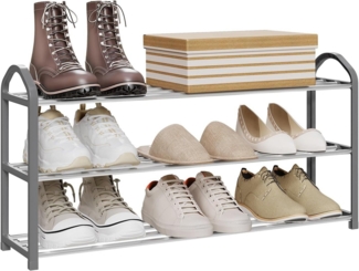 Woltu Schuhregal, 1-tlg, 3 Schicht für 12 Paare Schuhe, XXL Ständer Regale
