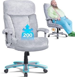 Bürostuhl 200KG Chefsessel Gasfeder Samt Home Office Office Bürosessel