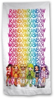 Rainbow High Strandtuch – 70x140 cm, 100% Polyester für den perfekten Strandtag