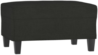 vidaXL Fußhocker Schwarz 70x55x41 cm Stoff 349351