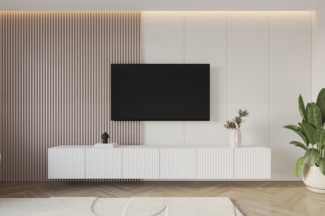ALTDECOR Lowboard KITO (3 St, TV-Schrank, TV Möbel, TV Cabinet, Fernsehtisch hängend 3x100 cm), Fernseher schrank, TV Kommode, TV Tisch, TV Sideboard, TV Boar