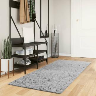 vidaXL Shaggy-Teppich PAMPLONA Hochflor Modern Grau 80x200 cm