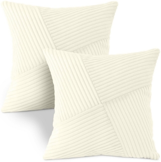 Amilian Dekokissen mit Füllung und Kissenbezug - 2er Set - Zierkissen, Sofakissen, Kissen, (2 Stück), 40x40 cm, Kuschelkissen, Kopfkissen mit Kissenfüllung