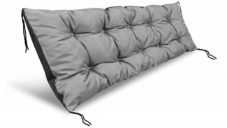 AIO Sitzkissen, Gartenkissen für Schaukelbank 150x50 cm grau