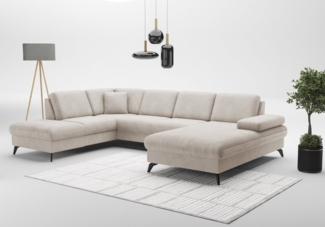 sit&more Wohnlandschaft Morris Jubi U-Form, B: 300 cm, mit Armteilfunktion & 1 Zierkissen, optional Bettfunktion