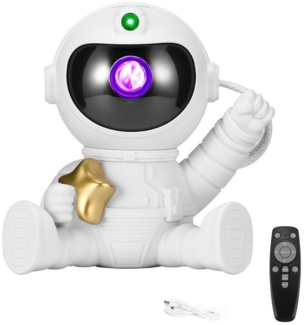 BlingBin LED-Sternenhimmel LED Astronaut Sternenhimmel Projektor, Galaxy Light mit Fernbedienung, Fernbedienung, LED fest integriert, Farbwechsler, Nachtlicht Projektor,Geschenk für Kinder Erwachsene