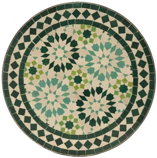 Mosaik-Beistelltisch Ø45cm Ankabut Türkis
