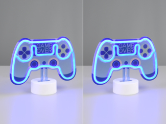 2er SET Deko LED Tischleuchten Batterie- oder USB betrieben, Höhe 18cm