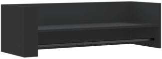 vidaXL Wandregal Schwarz 100x35x30,5 cm Holzwerkstoff 848459