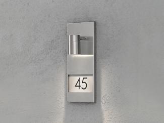 KONSTSMIDE No. 7655-000 Aussenwandleuchte Hausnummer Modena GU10 edelstahl IP44