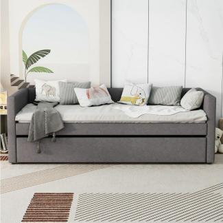 OKWISH Daybett Schlafsofa Tagesbett, mit klappbaren und hochklappbaren Metallbeinen,90*200 cm