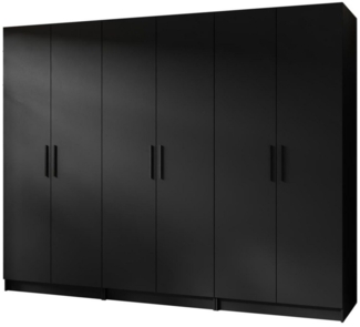 Compleo Kleiderschrank POLA, Großer Kleiderschrank für den Flur, Breite: 234 cm sechstürige