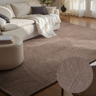 HANSE Home Wollteppich Eleni, rechteckig, Höhe: 18 mm, Handgetuftet, Wolle, Natur, Wohnzimmer, Schlafzimmer, Skandi, Hygge