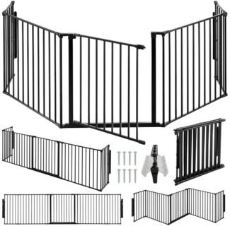 tectake Kamingitter Kaminschutzgitter (1-tlg), aus Stahl