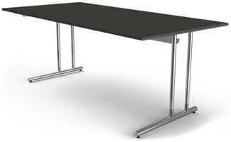 Kerkmann Schreibtisch Artline extragroß C-Fuß 200x100x68-82cm anthrazi