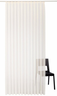 Wirth Gardine Manuela, Faltenband (1 St), halbtransparent, Voile, Store